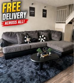 🔥 FREE DELIVERY – MODERN L-SHAPED SECTIONAL 🔥