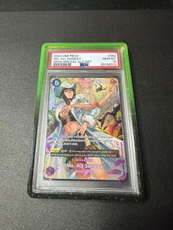 One piece Ms Sunday Sanji luffy nami zeus psa 10 slab