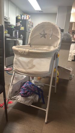 Bassinet + Walker + Free Wipe Warmer + Doll Chair - $50
