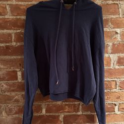 Pink Victoria Secret Cropped Hoodie with open back