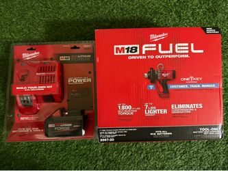 Milwaukee M18 FUEL  1” Impact Wrench with Battery & Charger