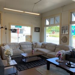 XL Goose Down Cream Corner Sectional