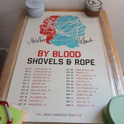 SHOVELS & ROPE - BY BLOOD / TOUR SIGNED  POSTER 2019