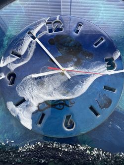 Wall Clock 12 Inches Resin 