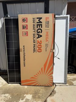 2X solar panels 200W each