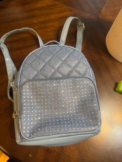Blue mini backpack