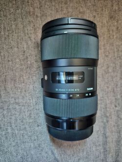Sigma 18-35mm f/1.8 DC Art Lens