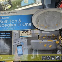 Bathroom Fan And Bluetooth Speaker 