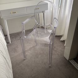 Acrylic Arm Chair For Dining Or Desk