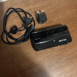 BESTEK 250W Converter Universal to US Power Adapter with UK Plug & USB Ports
