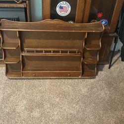 Antique Wooden Shelf 
