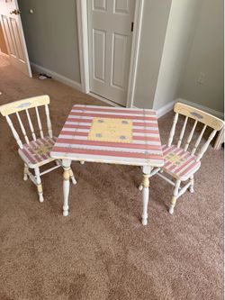 Child’s table and chairs.