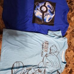 Mewtwo & Sonic Shirts Sz L