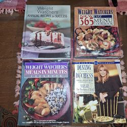WEIGHT WATCHERS COOKBOOKS SET OF 4
