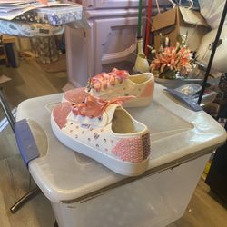 Bedazzled tennis shoes
