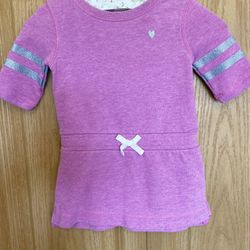 Oshkosh Baby Girls 18M Purple Sweatshirt Drop Waist Dress