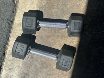 2 10 pound weights .