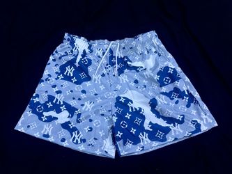 Bravest Studios New York Yankees Polar Camo Mesh Shorts