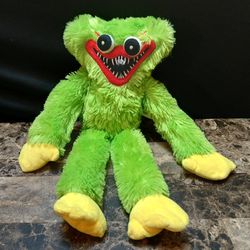 Poppy Playtime Huggy Wuggy Bright Green 14" Plush Horror Stuffed Plushie 