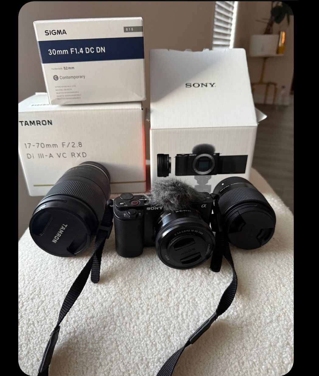 Sony ZV-E10 4K Vlogging Camera Bundle w/ 3 Lenses (Sigma, Tamron, Sony)