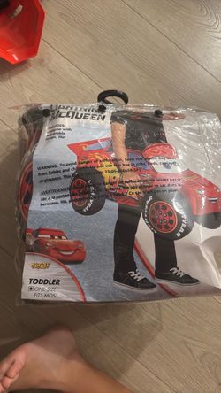 Toddler Lightning McQueen Ride-Along Costume - Cars