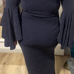 Glitter Navy Dress