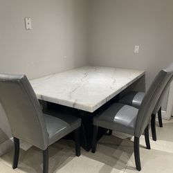 Marble Dining Table Set