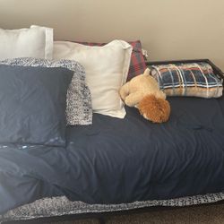 twin bed with frame no box spring 