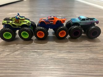 Lot of 3 Collectible Hot Wheels Monster Trucks!