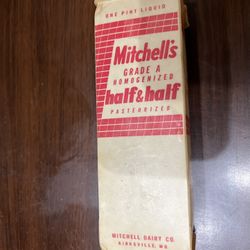 50s Vintage Milk Carton 