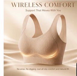 New: MisSlimBra - Wireless Comfort Bra (Medium-black)