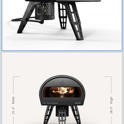 Gozney Roccbox Outdoor Pizza Oven, Black, Portable, Gas & Wood Fired, Restaurant-Grade