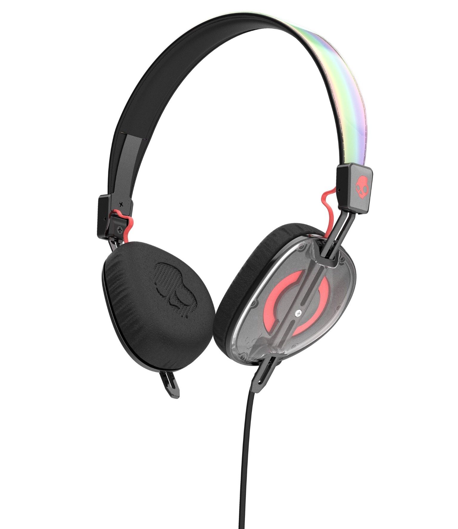 Skullcandy S5AVHX-461 Knockout Women's On-Ear Headphones with Mic & Remote, Mash-Up/Multi/Coral