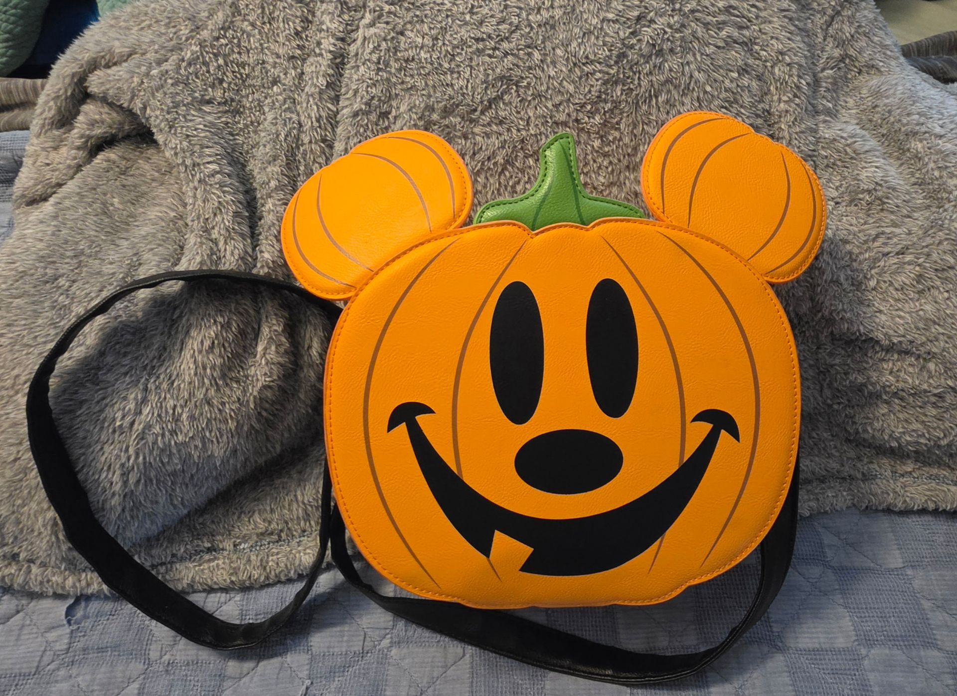 Large Mickey Pumpkin Loungefly Crossbody