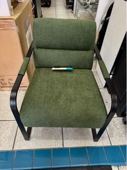 Better Homes & Gardens Wyatt Accent Chair, Olive Green Bouclé