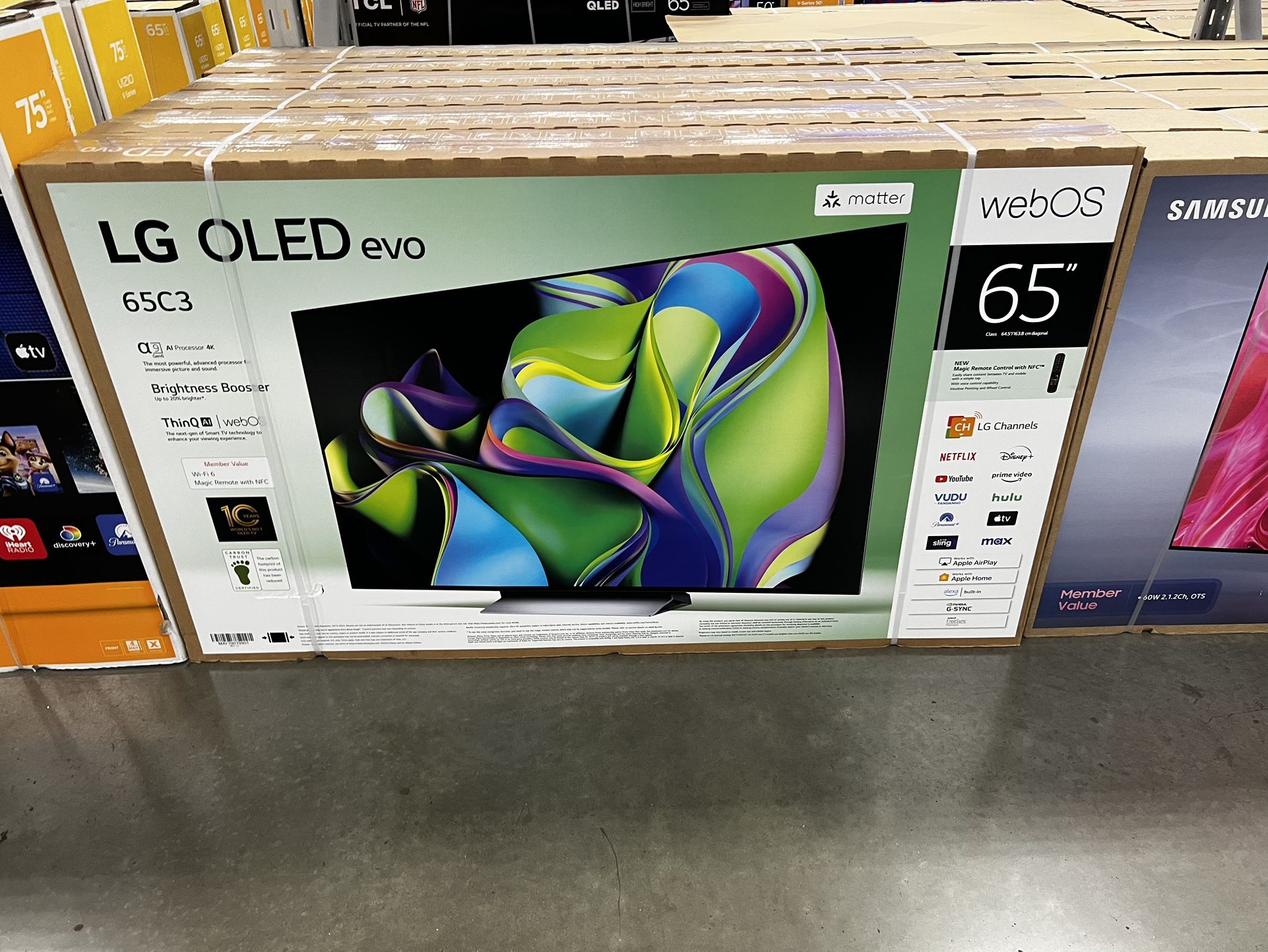 65 INCH LG OLED C3 SMART 4k TVS 2023 OLED C3 $1199