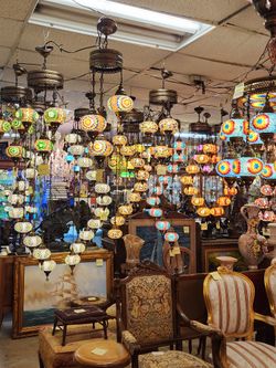 Turkish Mosaic Lamps.