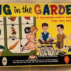 Vintage 1960 Pig In The Garden Board Game