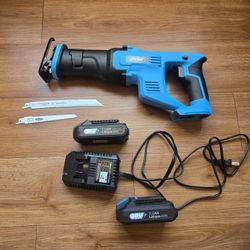Cordless Sawzall reciprocating saw  2 Batteries & Charger - New