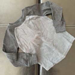 Jumping Beans - Boy’s Charcoal and Light Gray Long Sleeve Tee