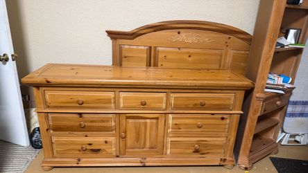 Dresser and headboard queen