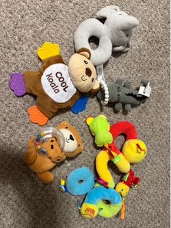 Baby teether and stroller toy