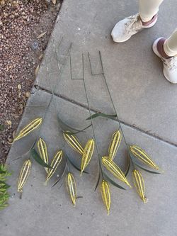 Corn Stalk Metal Garden Stake