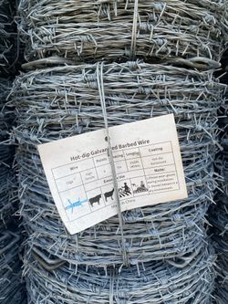 1320ft - 15ga - Hot-Dip Galvanized Barbed Wire 
