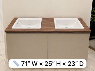 🇮🇹✨ NEW LUXURY ITALIAN VANITY — DOUBLE SINK ✨
