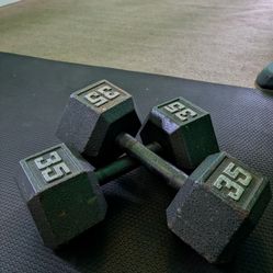 35 Lb Dumbbells 