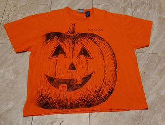 Vintage I Know Jack Halloween Pumpkin T Shirt Men 2xL Orange Jesse Pinkman Y2K
