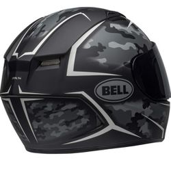 Bell Qualifier Motorcycle Helmet Full-Face Stealth Camo Matte Black/White Large 