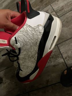 Air Jordan Sneaker White Red Black Graphic