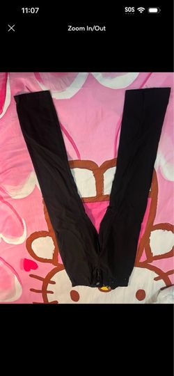 Black super stretch denim pants